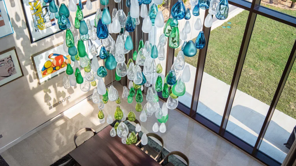 Glass lighting sculpture  / Private Residence / Project