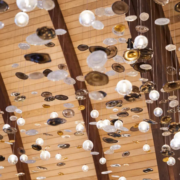 Lobby Lighting Installation moving like wind