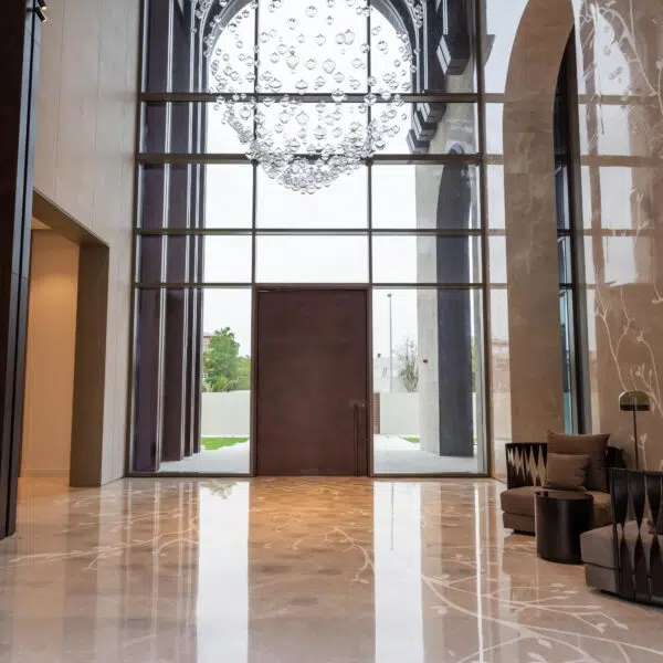 Lighting Sculpture touched by dawn