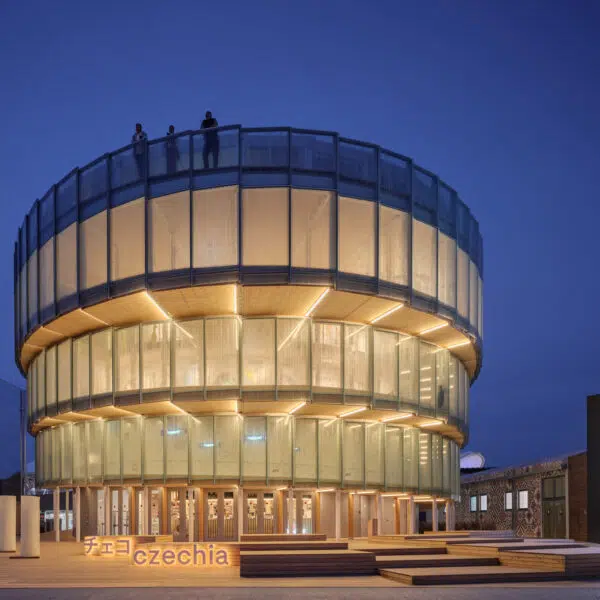 Where stained glass meets contemporary space